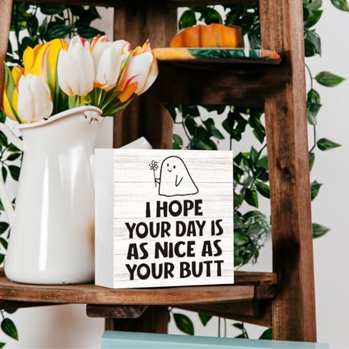 Funny Halloween Ghost Sign Farmhouse Bathroom Decor - Hope Variation