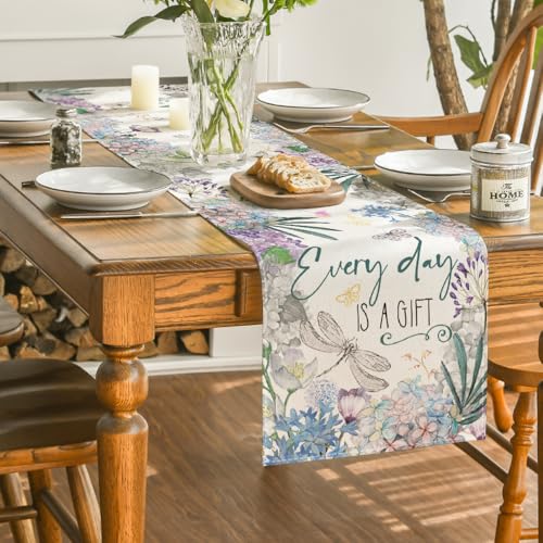 13 x 72 Inch Table Runner Set - Seasonal Summer Home Decor, Pack of 2