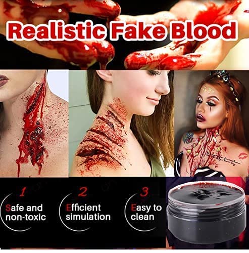 Fake Blood Makeup Set for Special Effects Halloween Vampire Zombie Variations
