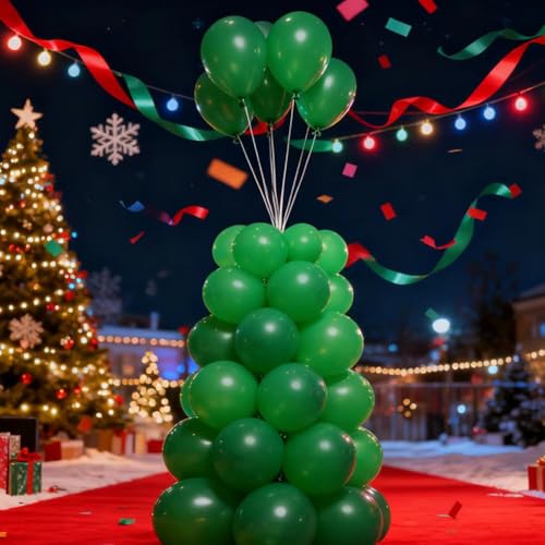 Dark Green Balloon / 5 Inch Latex Balloons Bulk Pack for Party Decorations