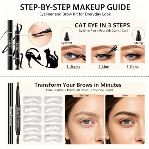 All-in-One Makeup Kit for Women - Set B | 12 Eyeshadow Colors, Foundation, Lipsticks & More