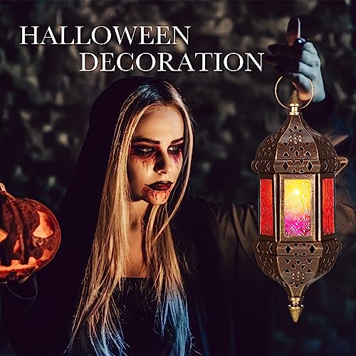 12 Pack Moroccan Hexagon Candle Lanterns - Hanging Indoor Outdoor Decor