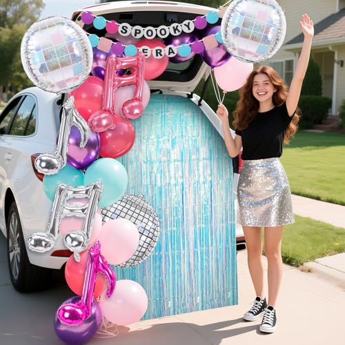 Halloween Car Decoration Kit with Music Theme - Trunk or Treat Outdoor Party Supplies