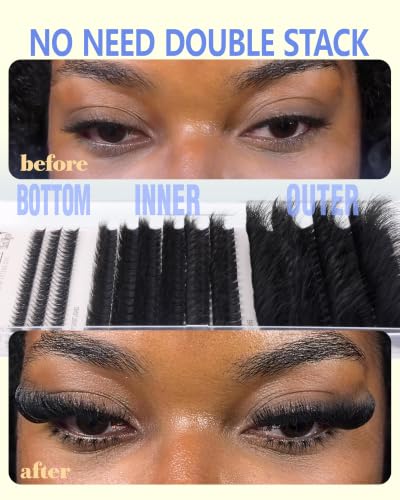 A-Lash Clusters Cat Eye 10-24mm Lash & Bottom Lash Mega Volume Set - Dramatic Look