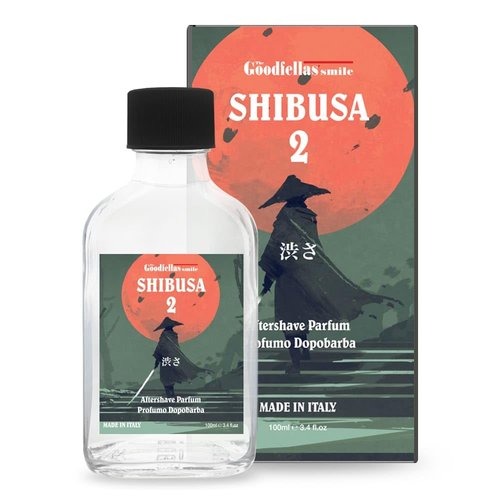 The Goodfellas' smile, SHIBUSA 2 (Almond, Peach & Ylang Ylang) Aftershave Lotion, Refreshes & Tones, 100ml, Made in Italy