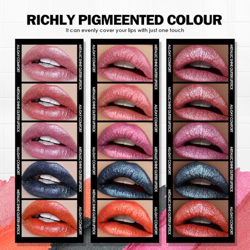 Anglicolor Diamond Glitter Black Lipstick - Mysticism Variation