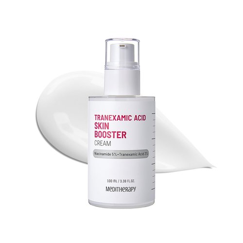 MEDITHERAPY Tranexamic Acid Skin Booster Cream 3.4 Fl Oz - 5% Niacinamide & 3% TXA Korean Face Moisturizer - Gentle Face Cream for Improved Clarity & Even Skin Tone - Radiant Complexion, Natural Color