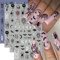 Halloween Nail Art Stickers Self-Adhesive Spooky Decor - Style07