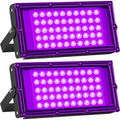 50W Black Light Bulbs 2 Pack for Halloween Glow Party Outdoor Indoor IP66 Waterproof