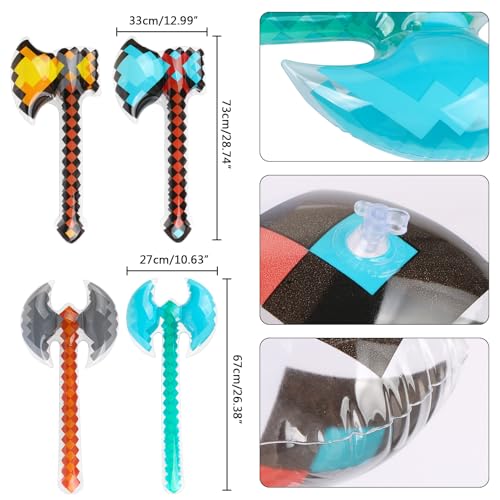 Inflatable Pirate Axes Set for Party Cosplay Halloween and Themed Events