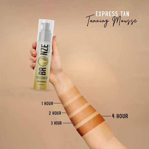Express Self Tanning Mousse - Fast Bronzed Glow with Hyaluronic Acid | Fragrance-Free, Lightweight & Non-Sticky | 6.7 fl oz