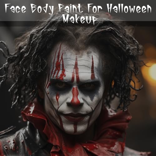 Face Body Paint Stick 3PCS Black White Red Waterproof Cosplay Halloween SFX