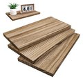 Brown Unfinished Wood Art Boards 3-Pack - DIY Wall Shelf & Craft Supplies