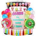 Halloween Trunk or Treat Decorations Kit with Backdrop, Balloons & Candy Confetti