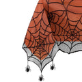 Contemporary Halloween Spiderweb Lace Tablecloth - Black, 84 x 60 Inches