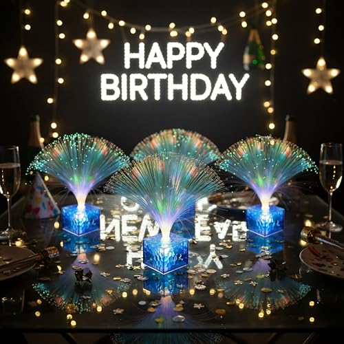 Mini Fiber Optic Lamp Set - 16 Pieces, 10 Inch Glow in Dark Party Favors