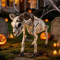Halloween Skeleton Goat Decoration - 26 Inch Animal Skeleton for Haunted Decor - Variation: Goat