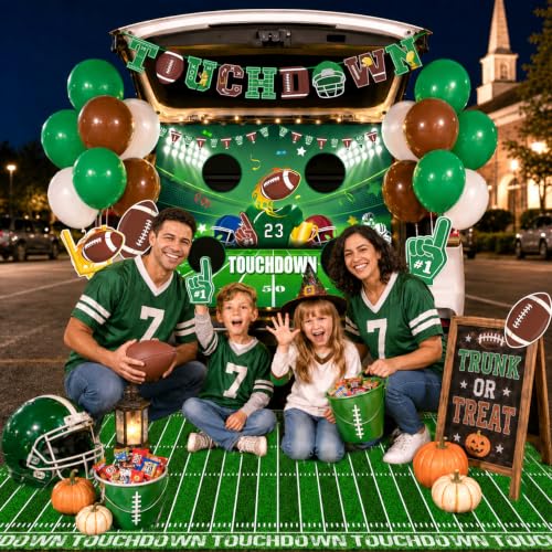 Halloween Car Decorations Kit Football Theme Trunk or Treat Party Supplies