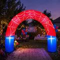 8ft Giant Spider Web Inflatable Arch - Outdoor Yard Decor & Party Entrance - Spider Variation