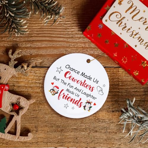 Chance Made Us Coworkers Christmas Ornament - Inspirational Holiday Keepsake
