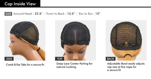 THE DAILY WIG Outre Synthetic Hair Lace Part Wig MOIRA (Color:DR27)