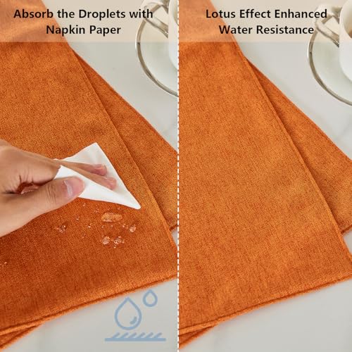 EKAINA Water Resistant Pumpkin Table Runner 63 Inch for 4-Seat Dining Decor