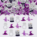 Halloween Witch Confetti Purple Glitter Party Decor - 200 Pieces