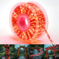 100ft Connectable Waterproof Red LED Rope Light for Outdoor & Indoor Decor - 8 Modes with Controller