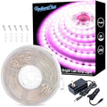 Purple LED Strip Lights 20Ft with Dimming Button - RGB Rope Lights for Decoration, Party, Cabinets
