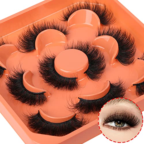 Full Volume Faux Mink False Eyelashes 18mm Thick Natural Look - Thick Volume P1