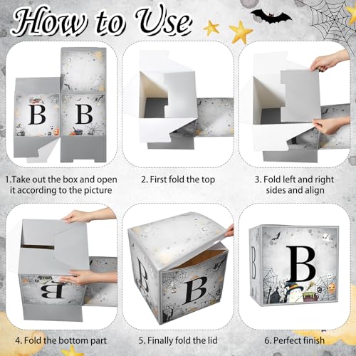 Halloween Ghost Little Boo Baby Shower Decorations Set - Reusable Baby Boxes