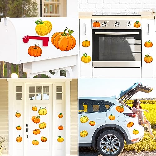 Fall Theme Refrigerator Magnets 13Pcs Pumpkin Decor for Autumn Thanksgiving