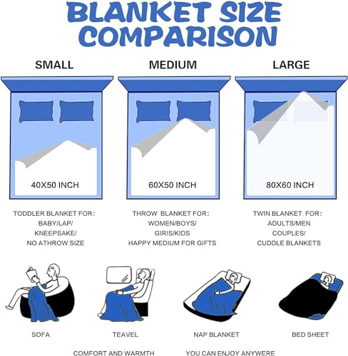 Skiing Blanket for Ski Lovers - Snowboarding Throw Blanket 60x50 Inches - Extreme Sports Gifts for Men Women Boys