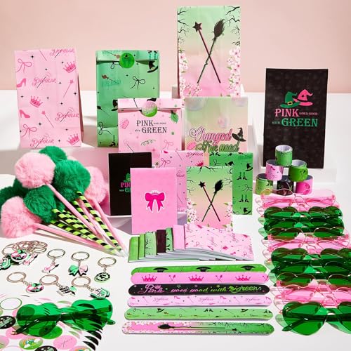 Party Favor Set 84pcs Witch Theme Celebration Supplies with Notepads Pens Sunglasses