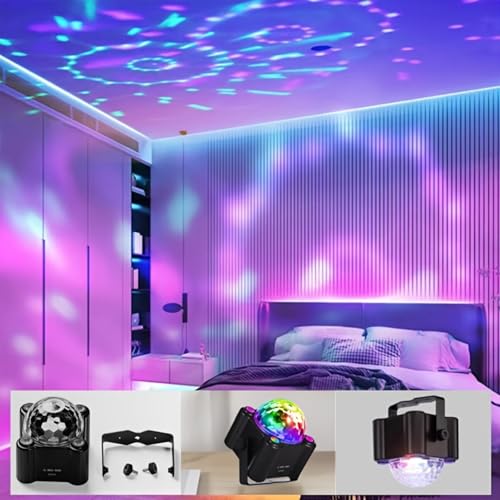 Disco Ball Light Party Decorations, RGB Strobe & Effect Lighting for Indoor Events