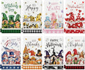 Gnome Kitchen Towels Set - Absorbent Holiday Dish Cloths, Seasonal Housewarming Gift