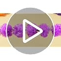 Artificial Marigold Garland 15 Pack - Orange, Dark Purple, Violet 5ft for Party Decor