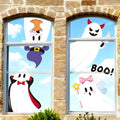 Halloween Ghost Window Clings - Large Reusable Stickers for Party & Home Decor
