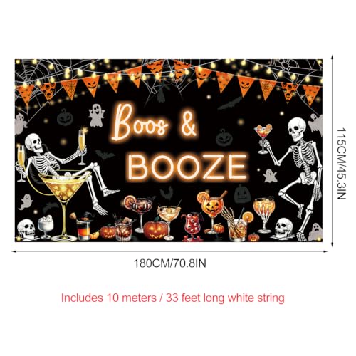Halloween Funny Boo Banner Backdrop Decoration - 110x185cm Party Photo Prop