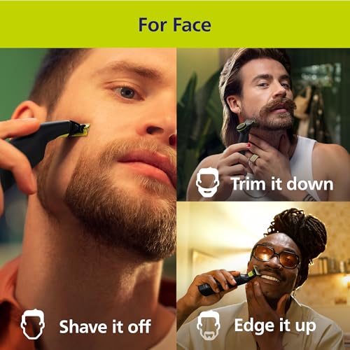 Philips Norelco OneBlade Pro 360 Face & Body Trimmer Set - Black Lime Green