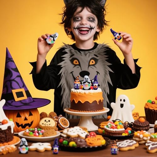 Halloween Mini Gnome Figurines Set - 30 Pcs Spooky Table Decorations - Variation of THIS listing