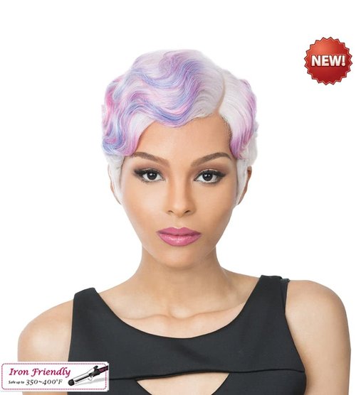 It's A Wig Synthetic Hair Wig Nuna (NDXBURG - NATURAL DARK EXTRA + BURGUNDY)