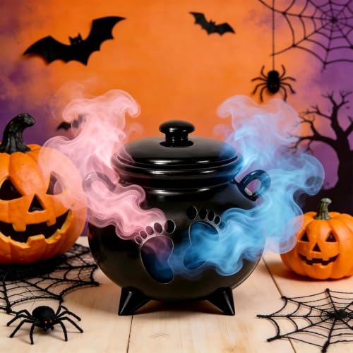 Halloween Gender Reveal Cauldron Centerpiece - Spooky Baby Shower Decor