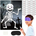 Halloween Pin The Teeth on The Skeleton Skull Game - Mr. Bones Variation
