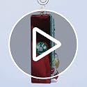 Christmas Glass Ornament – M&M's Vending Machine Holiday Decor, Handcrafted Collectible