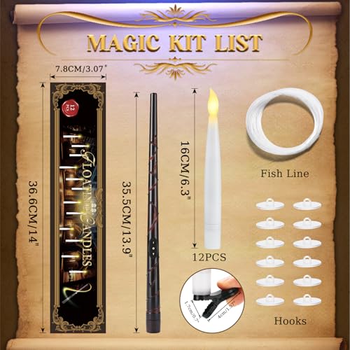 Flameless Floating Candles with Remote & Timer - Halloween & Holiday Decor, 12PCS