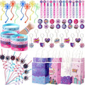 Pink Purple Spider Party Favors Gift Bags & Toys Set - Kids Birthday & Halloween Decorations