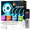 PAUTIX RGB COB LED Strip Light Kit 9.84ft/3m Color Changing Smart Tape - Alexa/Google Compatible