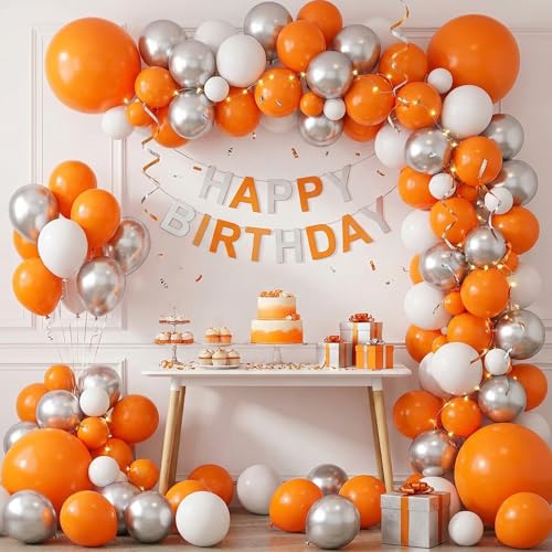 Orange Balloon Kit 150pcs Latex Balloons for Party Decorations - Fall & Celebration