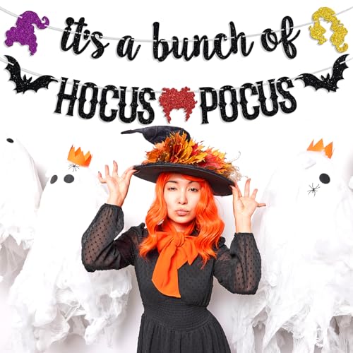 Halloween Banners - It's a Bunch of Hocus Pocus Party Decoration